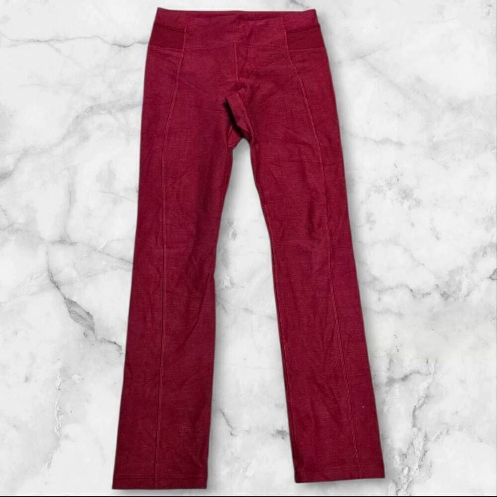 Lululemon Red Size 8 Button Up Hem Leggings